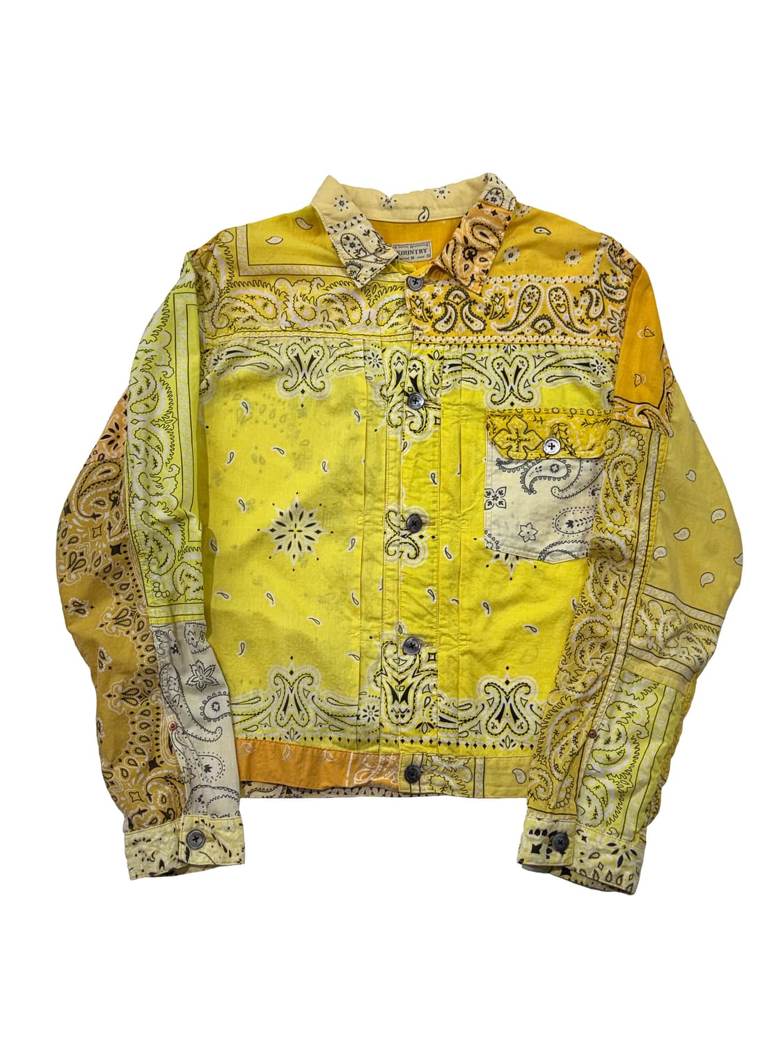 캐피탈 거즈 반다나 패치워크 자켓 옐로우 상품이미지1