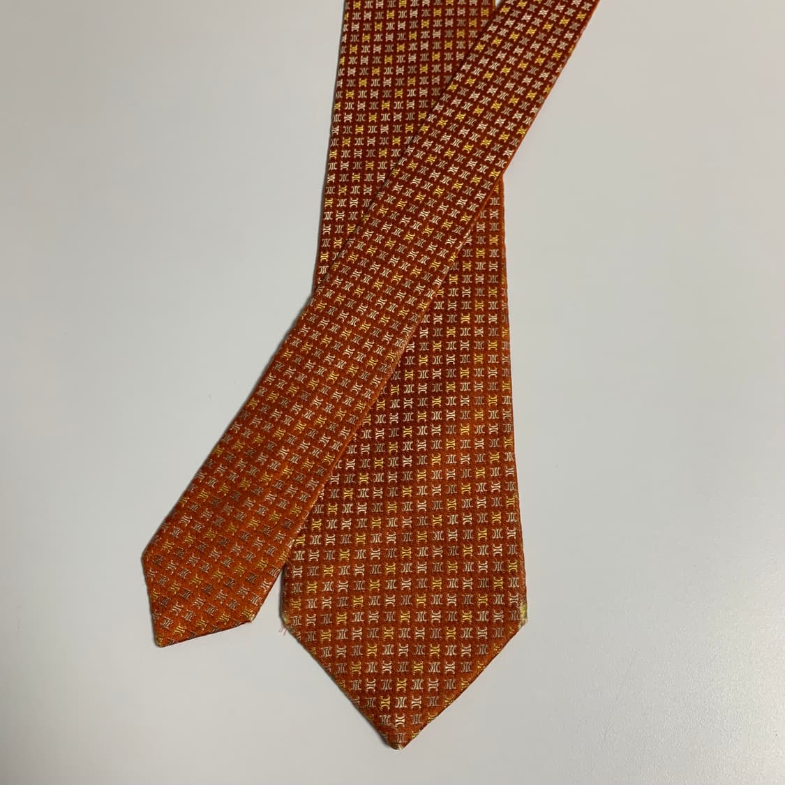 셀린느(CELINE) 모노그램 명품넥타이 B+등급 신형라벨 상품이미지3