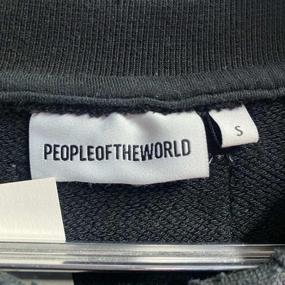 퍼플오브더월드 데미지 오버 블랙 스웨트 셔츠 맨투맨 B3892 상품이미지4