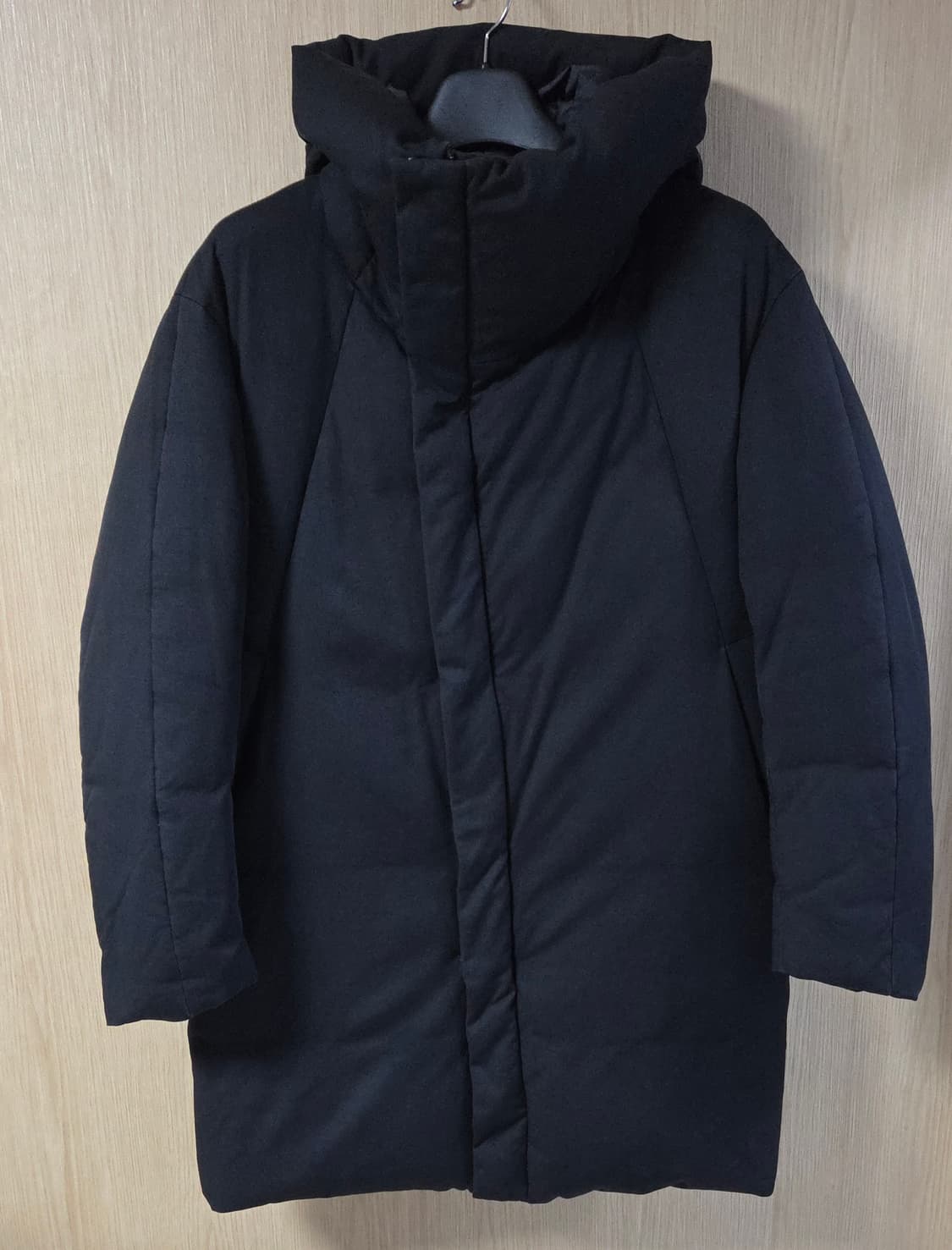 (착샷) 솔리드옴므 하이넥 패딩 코트 상품이미지1