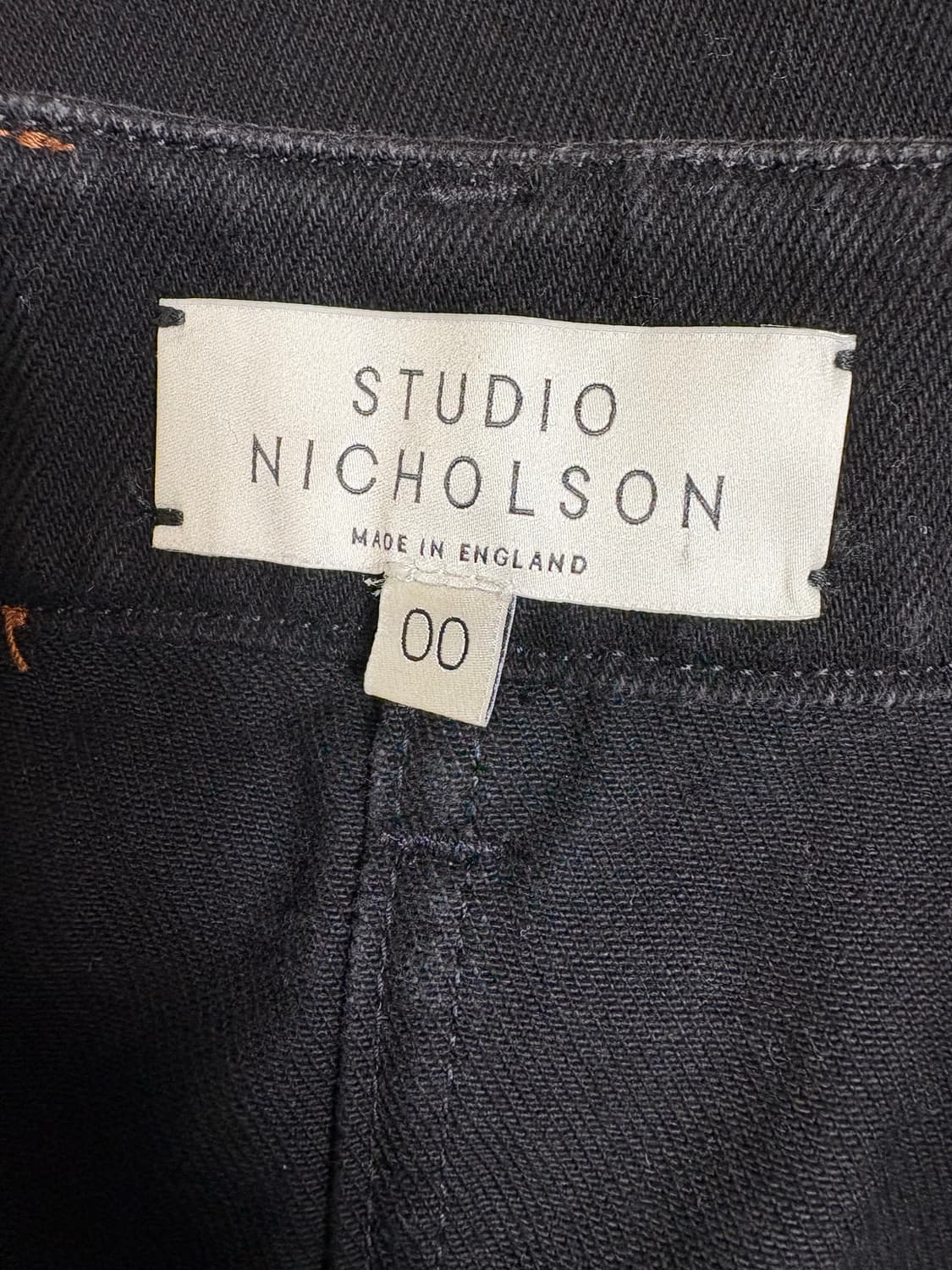 스튜디오니콜슨 블랙 데님 스커트 상품이미지4