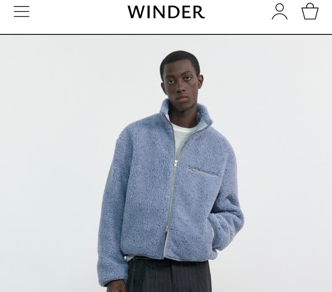 윈더 후리스 플리스 자켓 라이트 블루 L 사이즈 상품이미지1