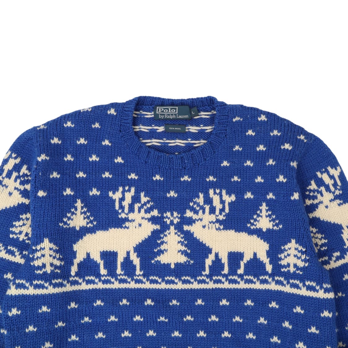 90s 폴로 랄프로렌 스노우 디어 핸드 니트 상품이미지2