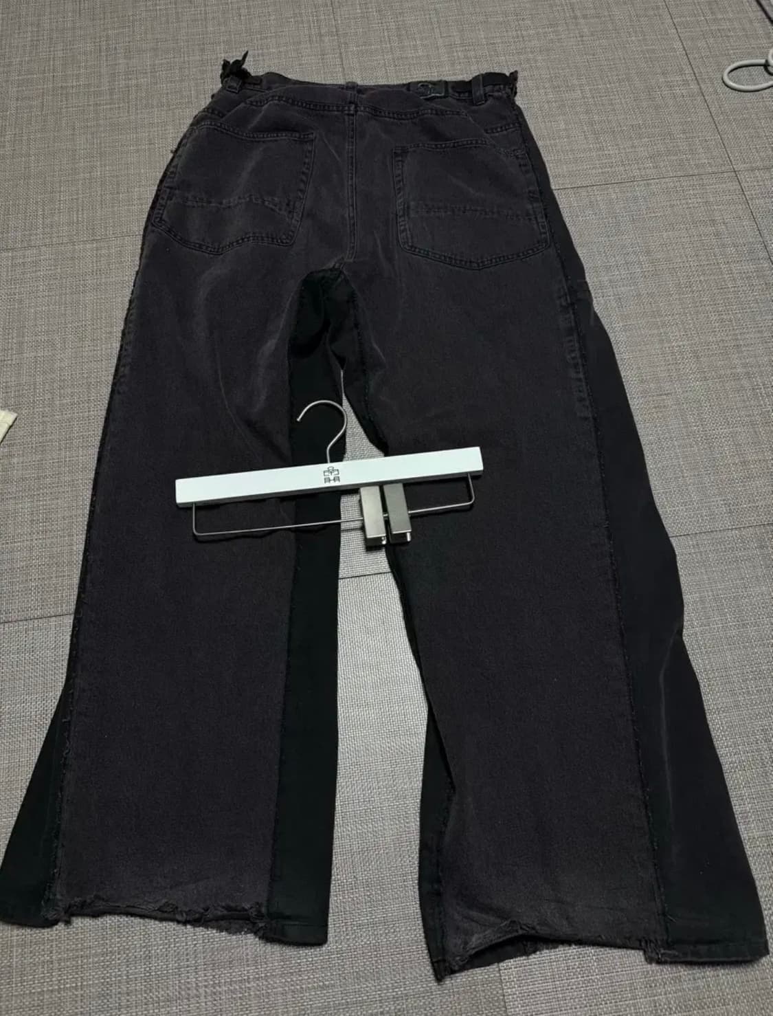 (2)폴리테루 행크 사이드 리빌드 데님 팬츠 블랙퍼플 상품이미지2