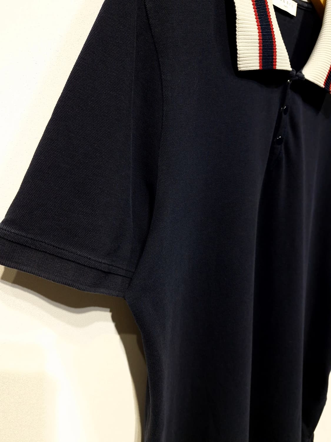 sandro 산드로옴므 반팔 카라티 네이비(1) 상품이미지4