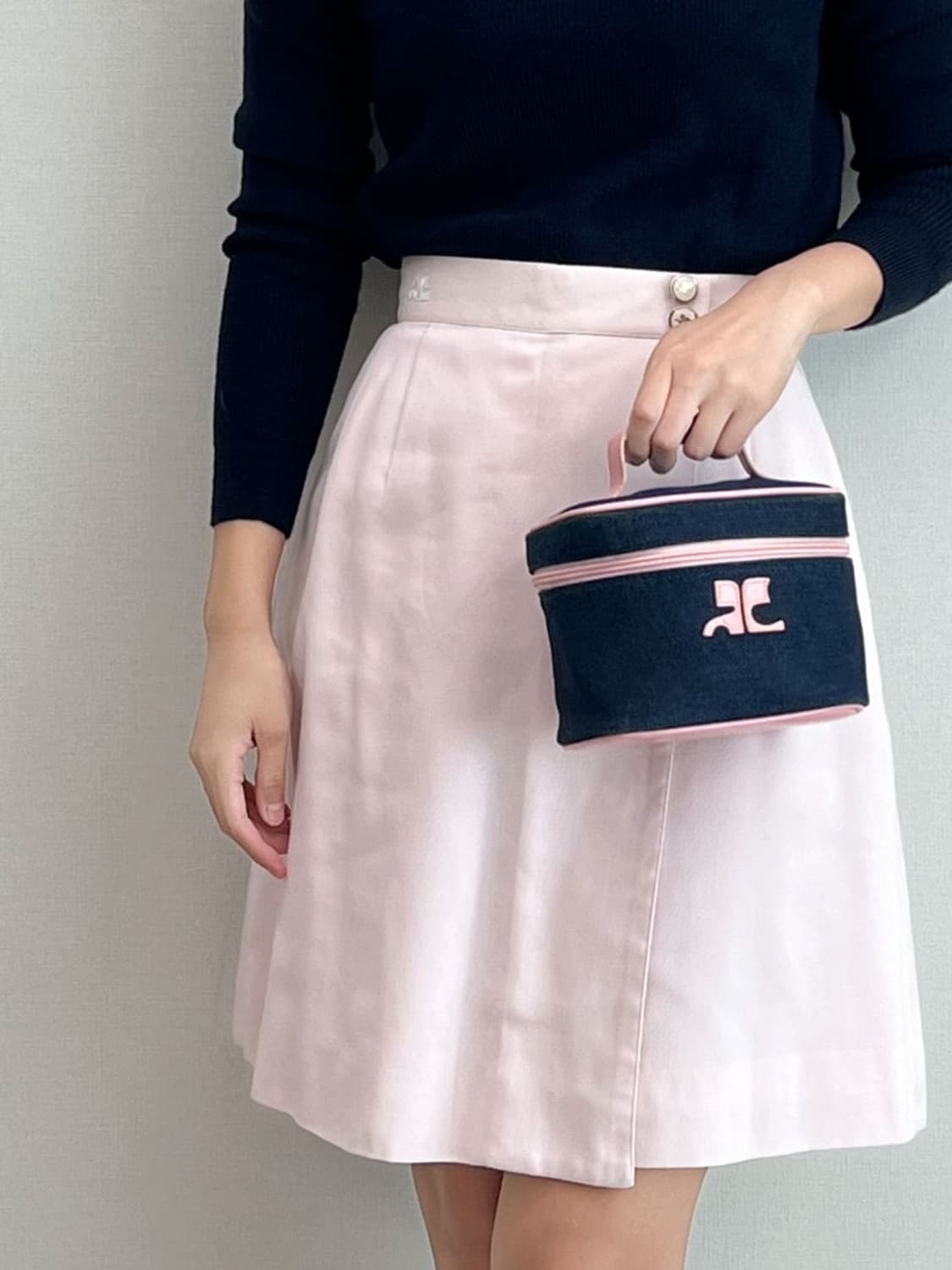 courreges / 꾸레쥬 핑크 치마바지 상품이미지3