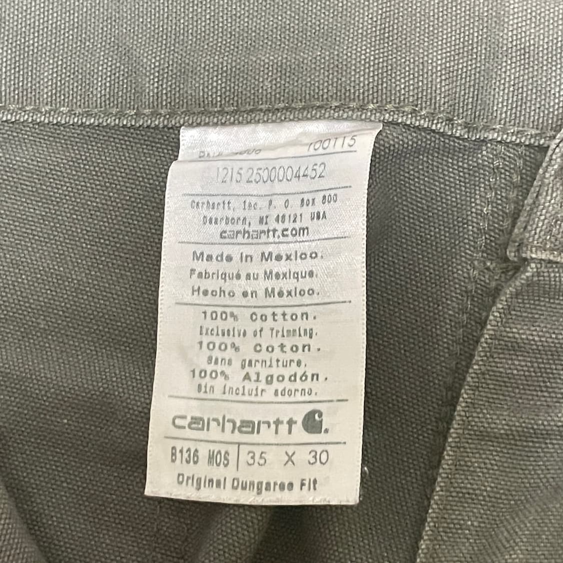 칼하트 더블니 워크팬츠 35x30 상품이미지4