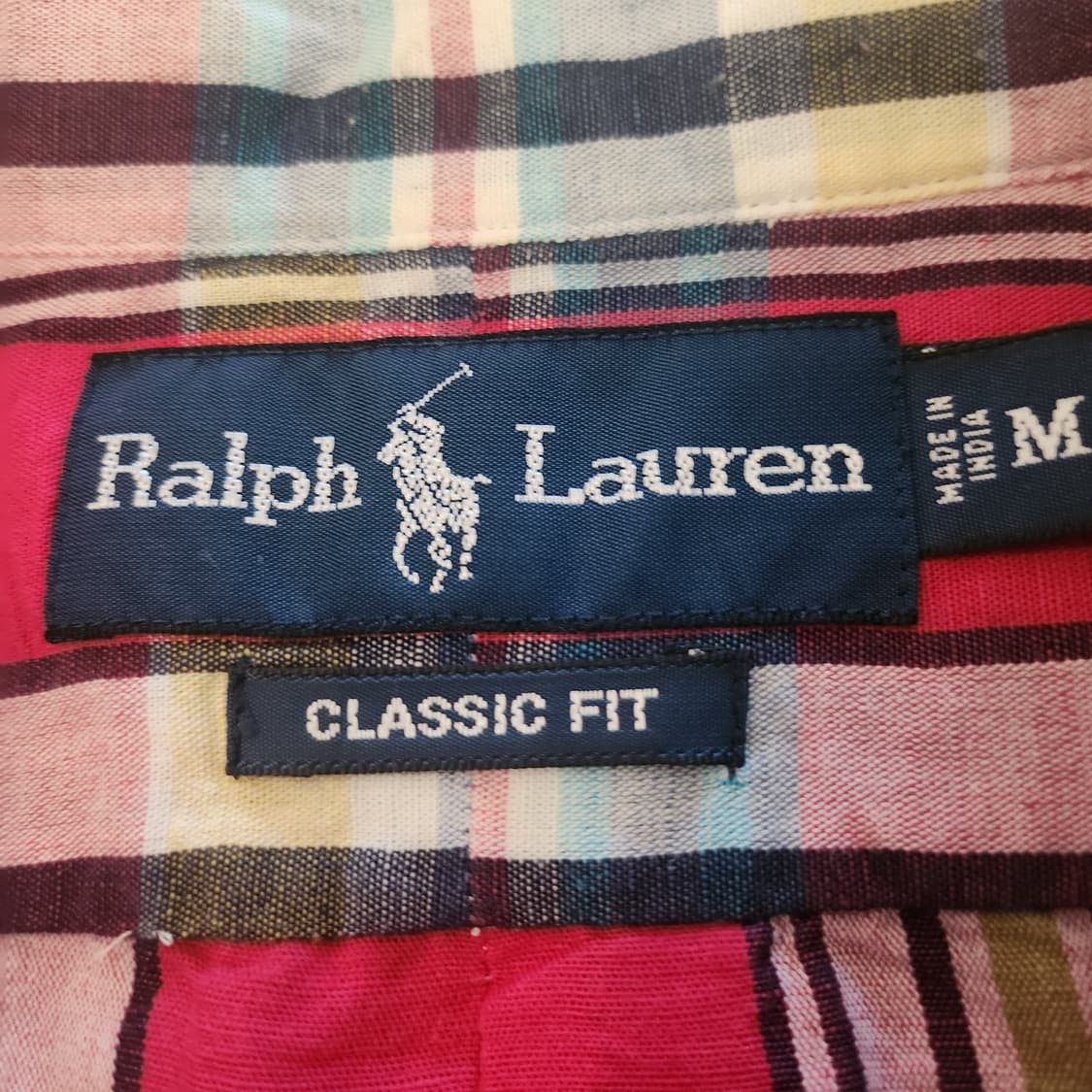 《랄프로렌 클래식핏 체크 셔츠》표기사이즈 M(90~100가능)  상품이미지4