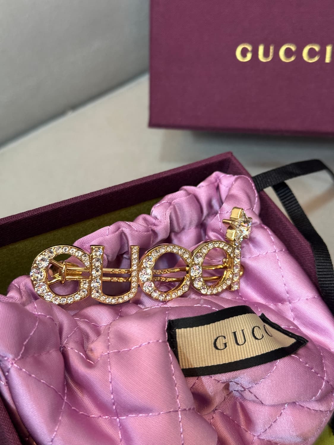 새상품급 구찌 헤어핀 상품이미지2