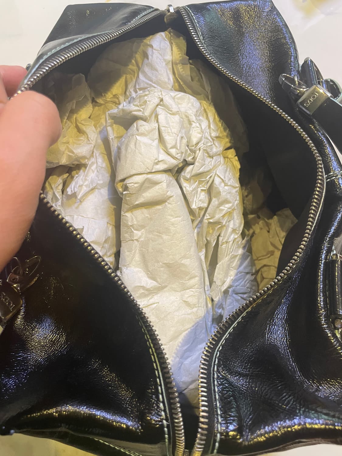 토즈 빈티지 레더 큐브 핸드백 상품이미지4