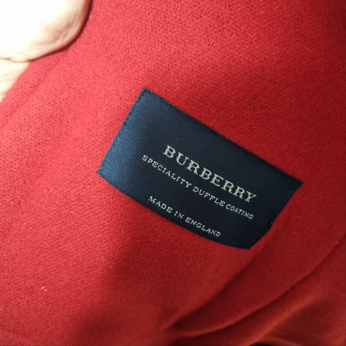 버버리 레드 더플 떡볶이 코트 상품이미지6