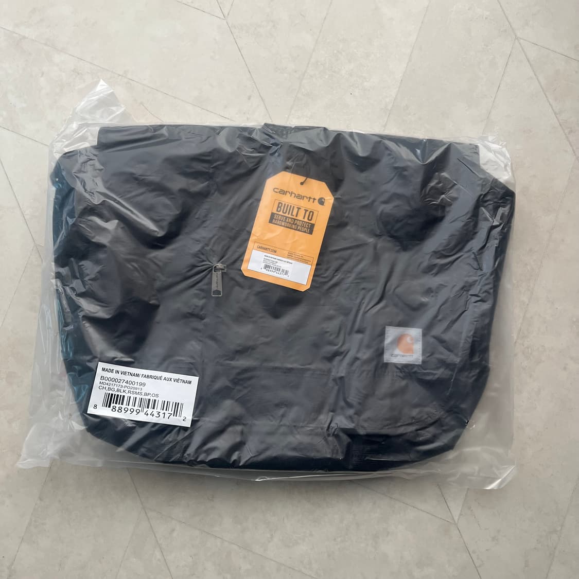 [새상품] 칼하트 로고 립스탑 메신저백 블랙 상품이미지3