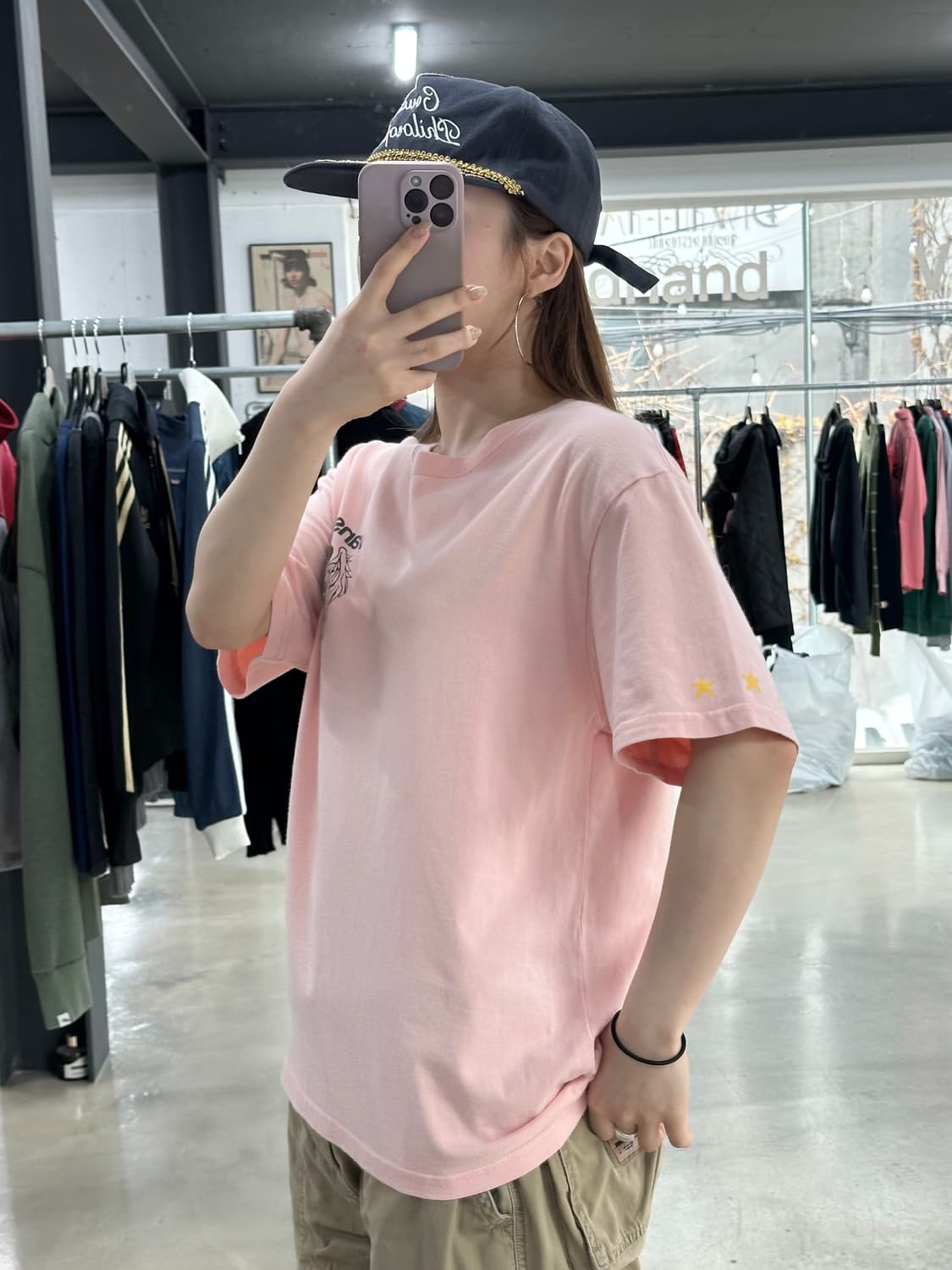 벤슨 스컬윙 반팔티 핑크 상품이미지3