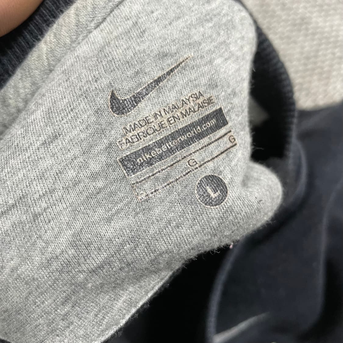 L 나이키 크롭 빅로고 맨투맨 상품이미지3