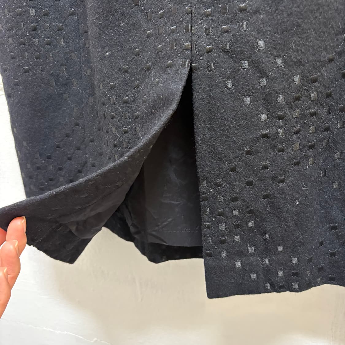 90's La mode Balenciaga 발렌시아가 울 블랙 원피스 4 상품이미지7