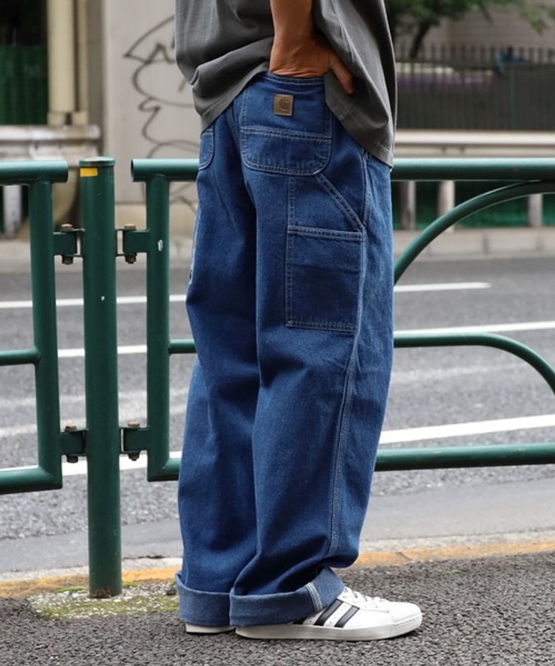 38x34 칼하트 더블니 B73 DST 다크스톤 카펜터 워크웨어 청바지 상품이미지9