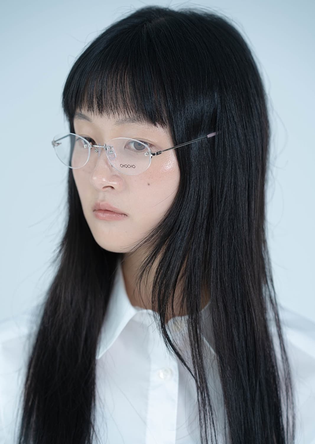 chocho 안경 초초 안경 긱시크 패션안경 무테안경 핑크안경 상품이미지2