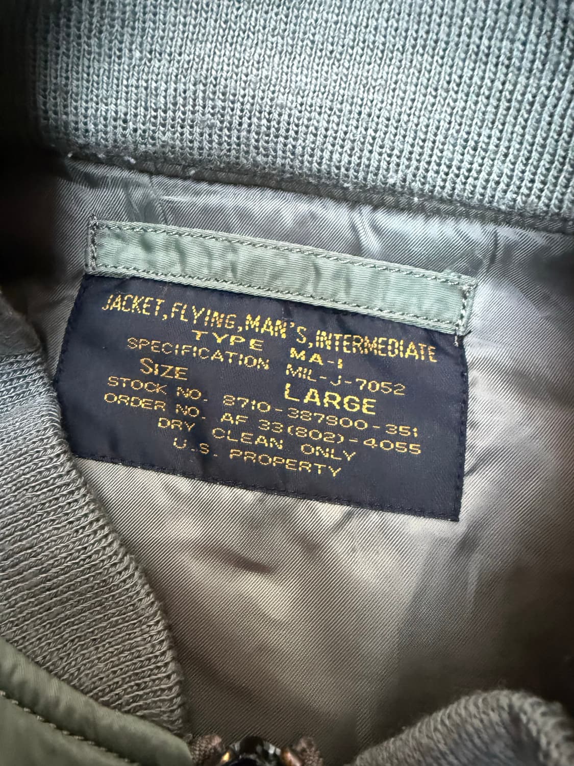 00sUSA 자수패치 항공점퍼 MA - I 상품이미지3