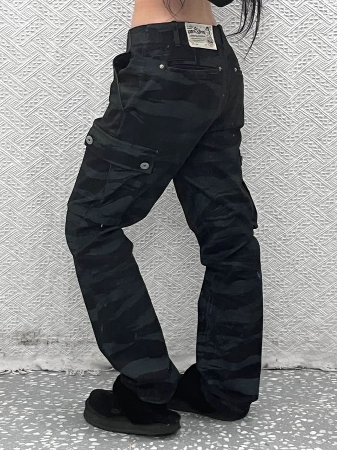 누드본즈 올드스쿨 스트릿 카모플라주 카고팬츠 M C09638 상품이미지1