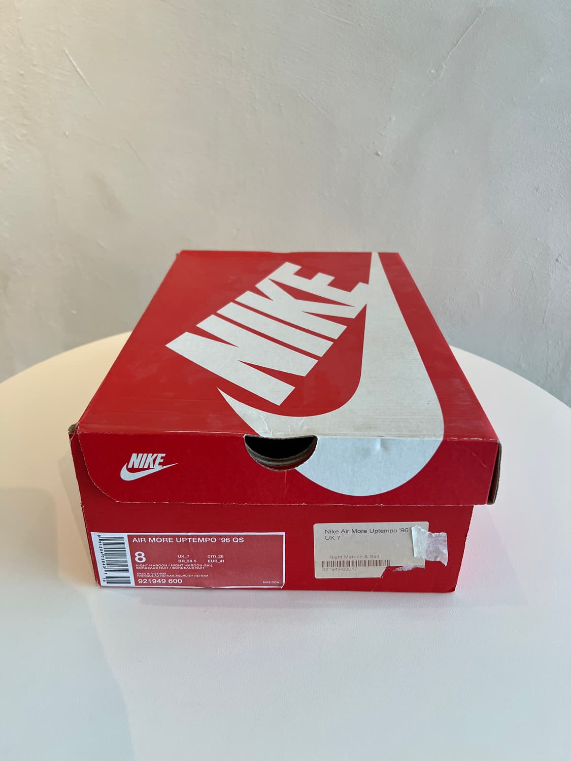 [US8/260] 나이키 에어 모어 업템포 '나이트 마룬' (921949 상품이미지9