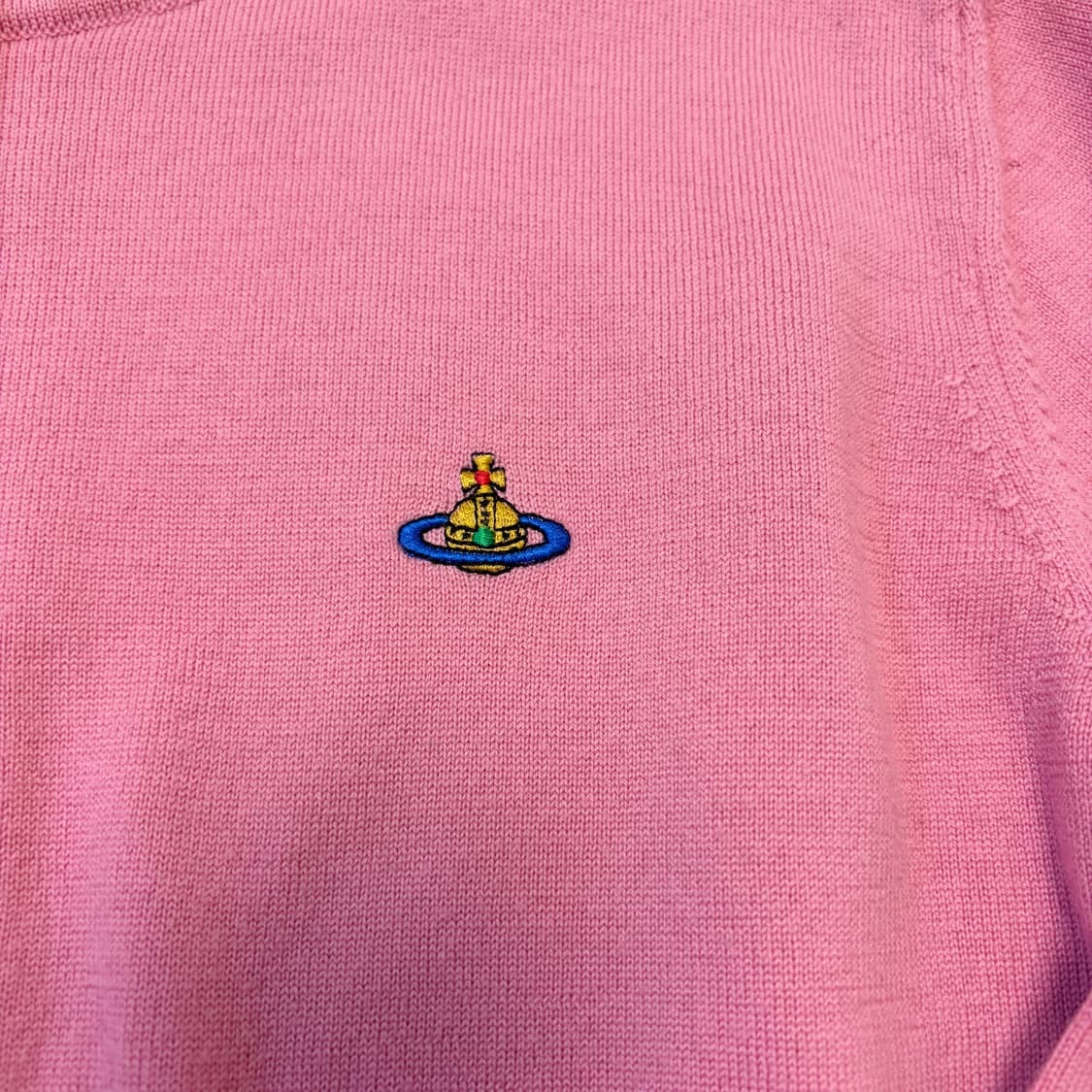 비비안웨스트우드 베아 크롭 가디건 핑크 상품이미지3