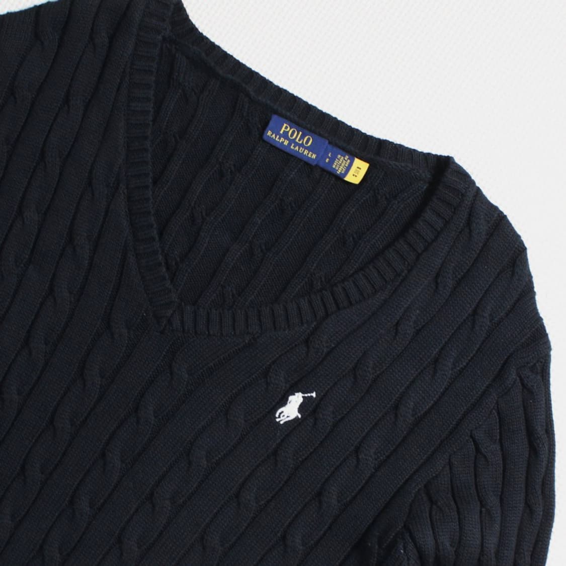 Polo 폴로 랄프로렌 신형 꽈배기 블랙 니트 (QR) 상품이미지4