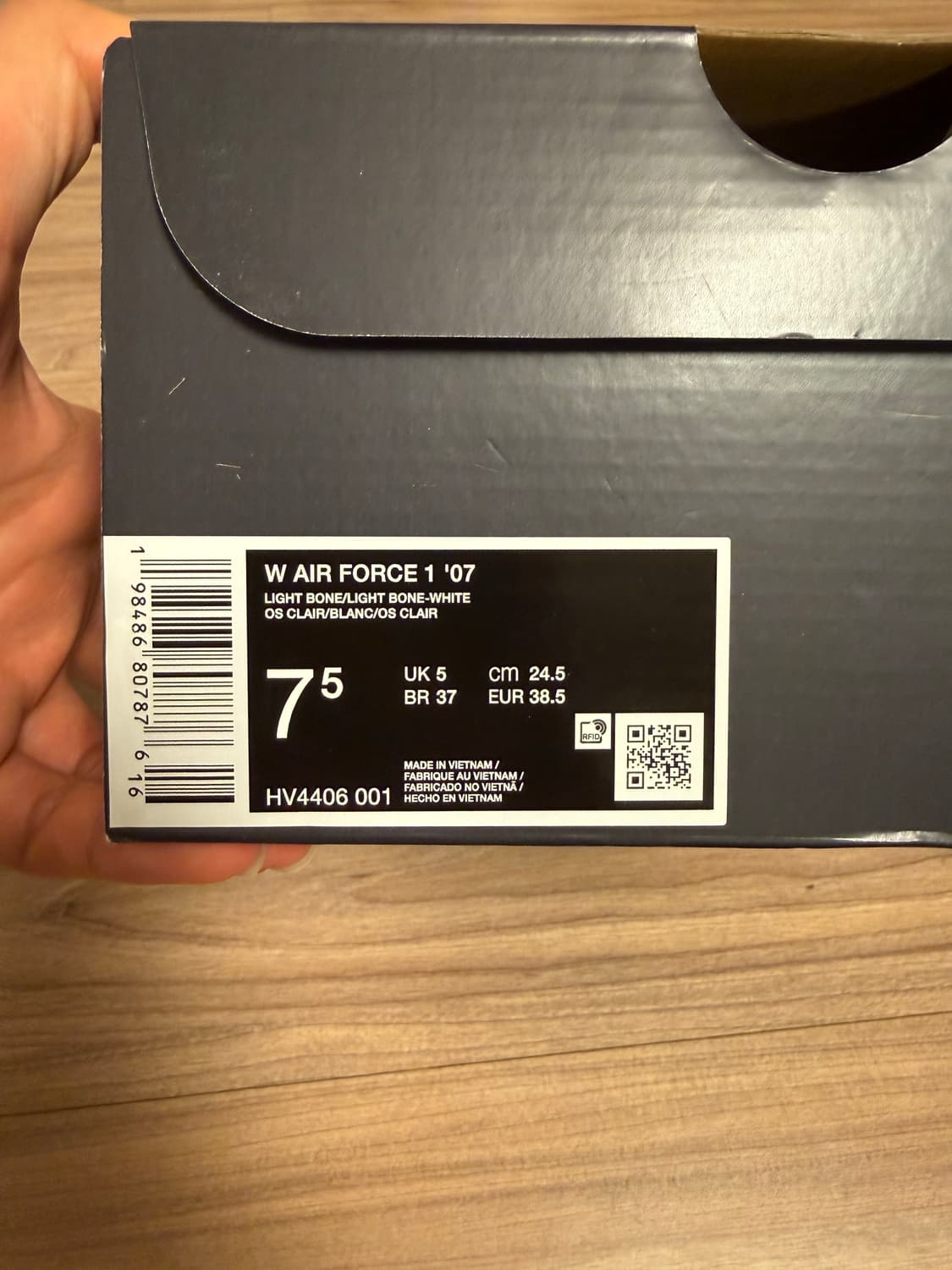 나이키 에어 포스 1 '07 화이트 255mm 새상품 상품이미지4