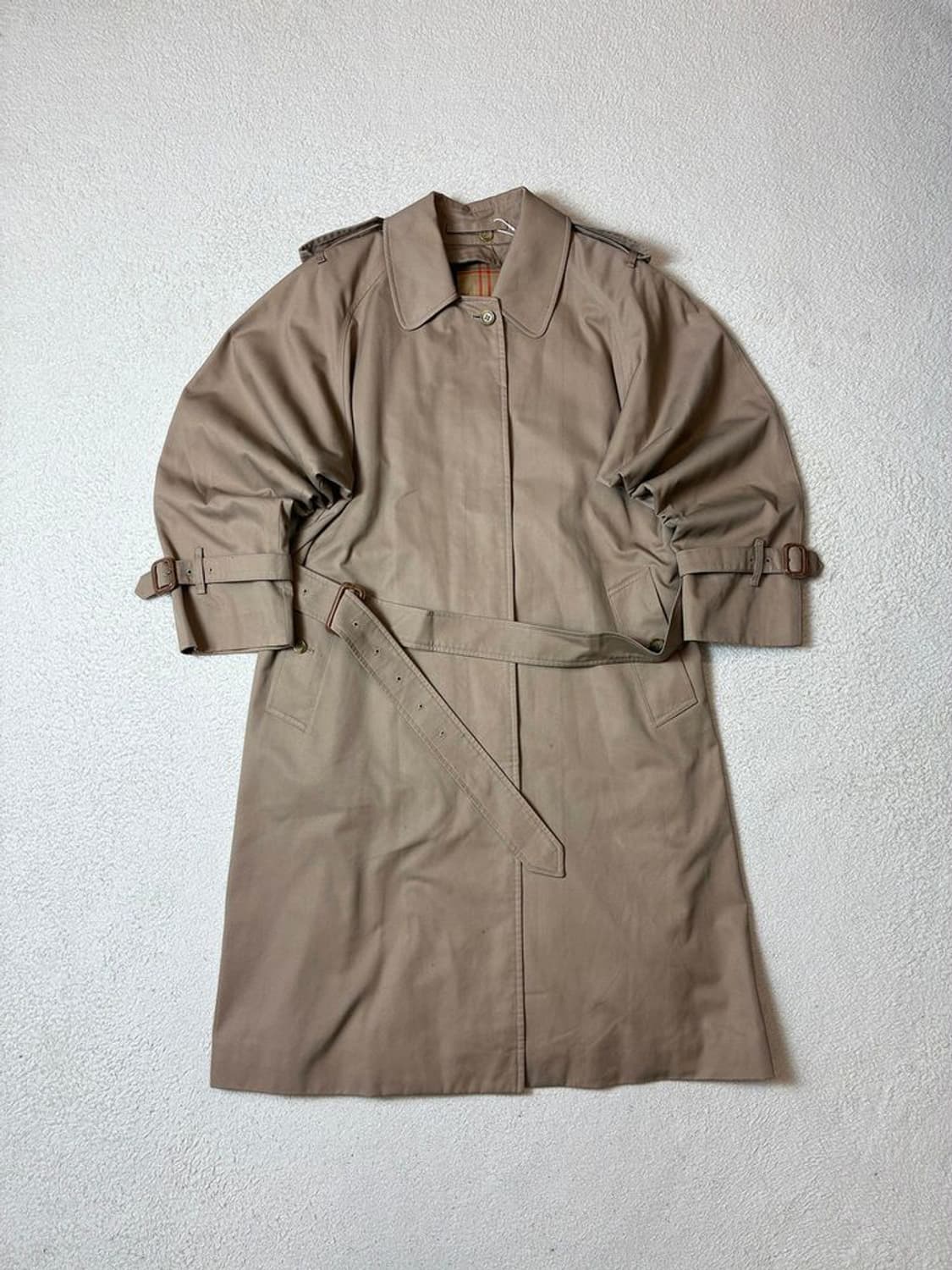 버버리 90's 견장 밀리터리 벨티드 트렌치 코트 PN7517 상품이미지1