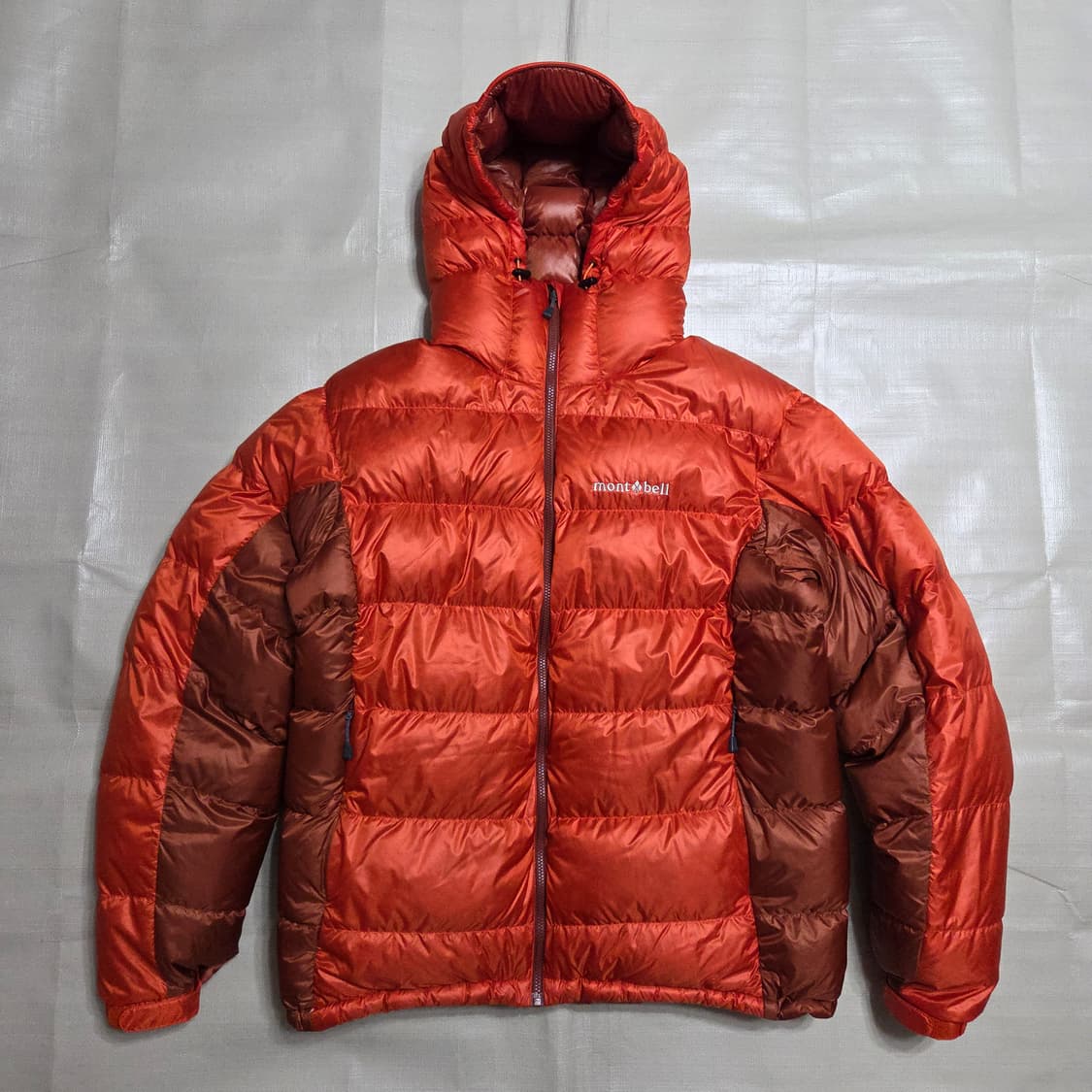 몽벨 알파인 다운 패딩 오렌지 XL 상품이미지2