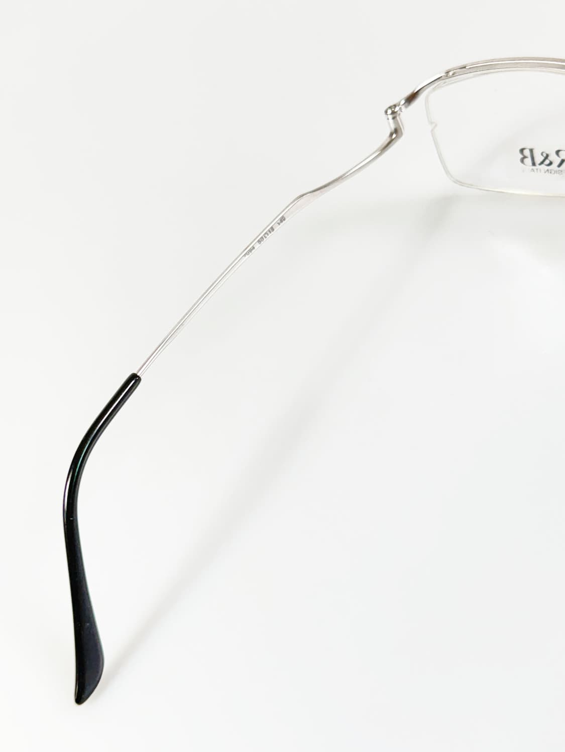 R&B EYEWEAR 실버 메탈 반무테 스퀘어 빈티지 안경 상품이미지7