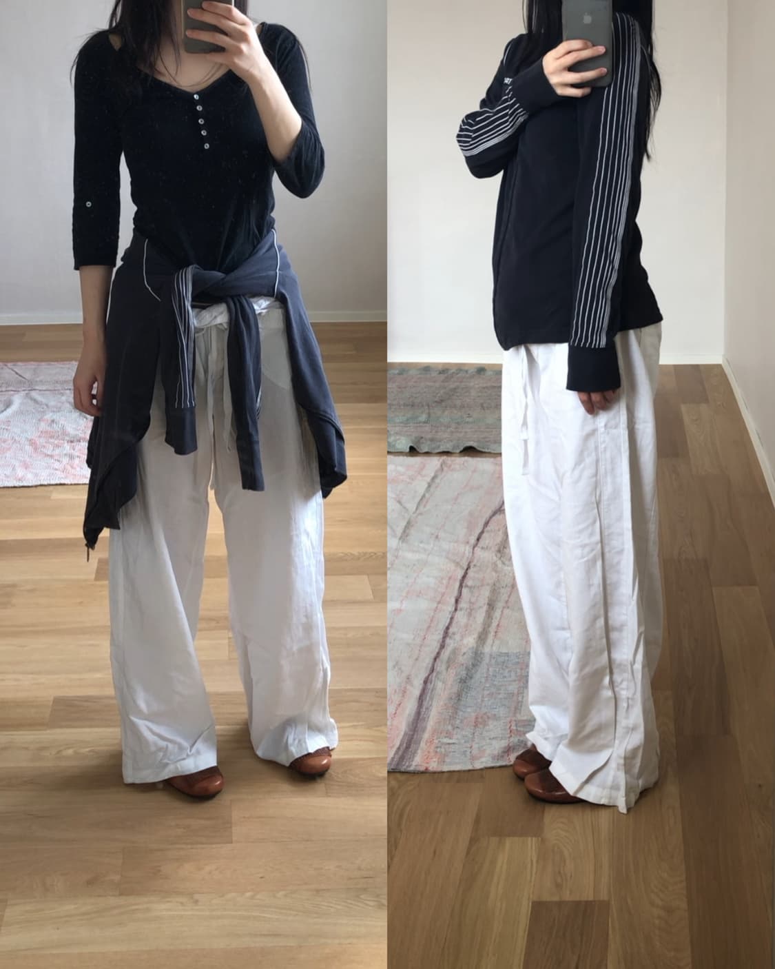 [직수입] 빈티지 리넨 트라우저와 g star 코튼 저지 집업 자켓 상품이미지3