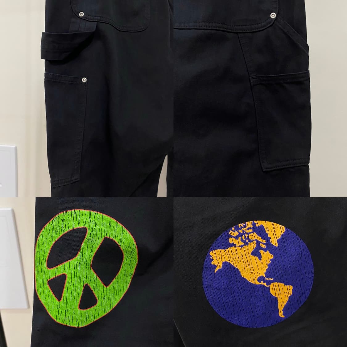 엑스라지 자수패치 더블니 카펜터 워크 팬츠 상품이미지7