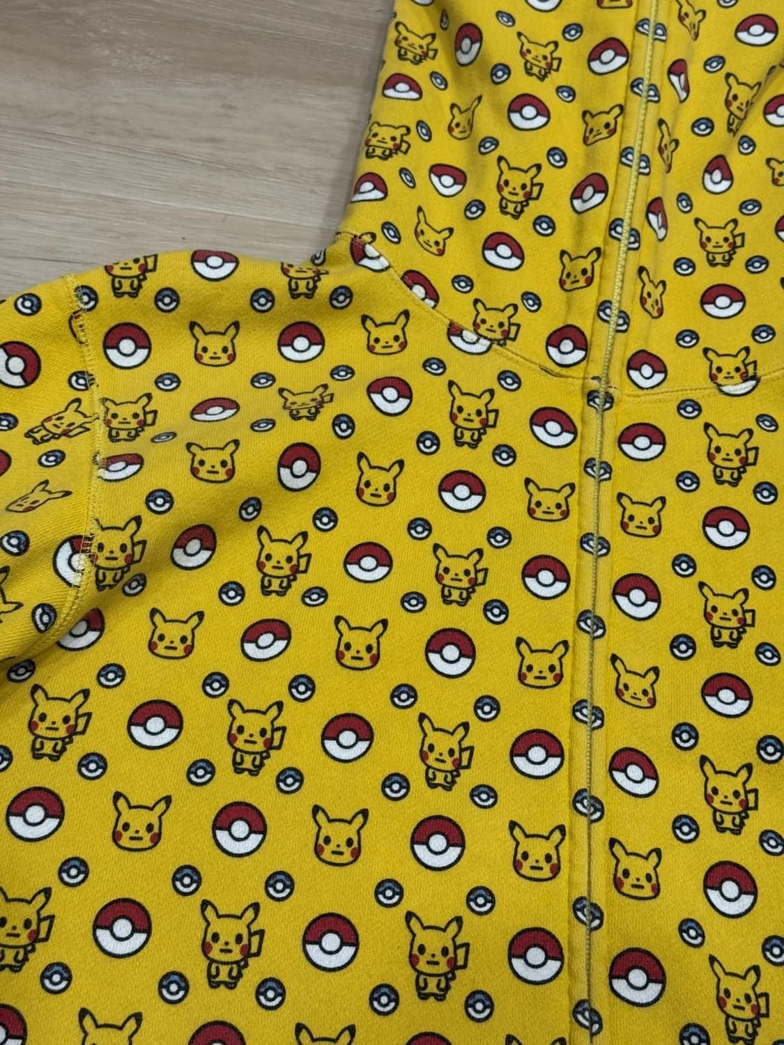 베이프x포켓몬 피카츄 풀 후디 집업 M 상품이미지2