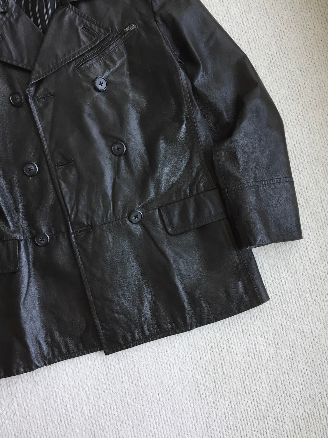 00’s tommy hilfiger 레더 피코트 usn 상품이미지4
