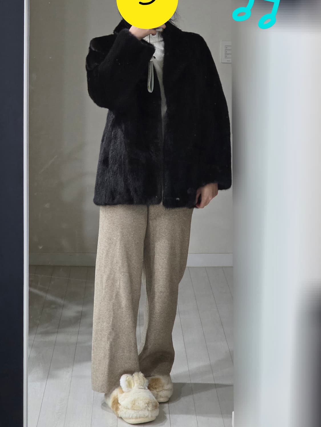 리얼 통밍크 테일러드 자켓 밍크코트 하프코트 빈티지 상품이미지10