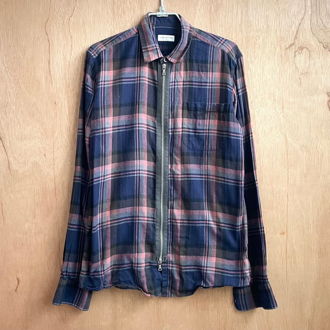 드리스반노튼 체크 집업 셔츠 상품이미지3