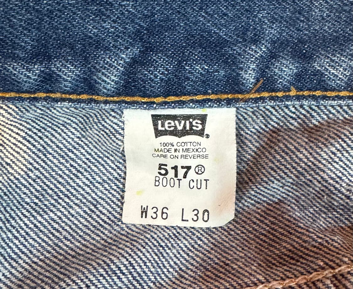 90's 빈티지 리바이스 517 데님 36" (480) 상품이미지3