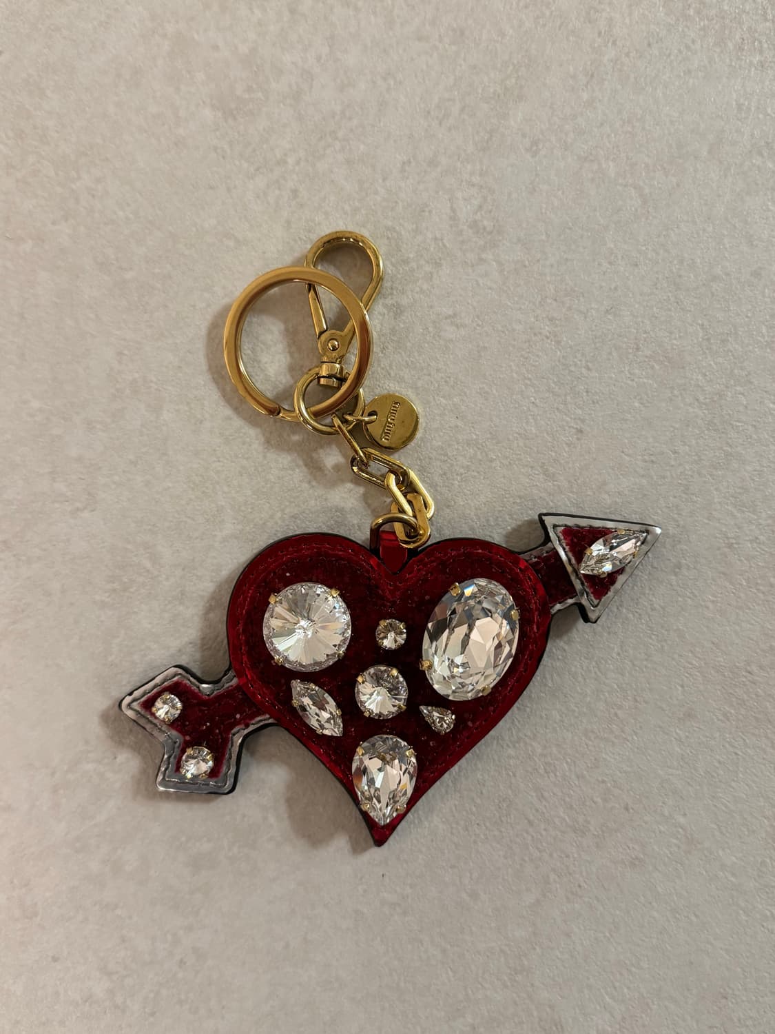 MiuMiu 하트 키링 상품이미지2