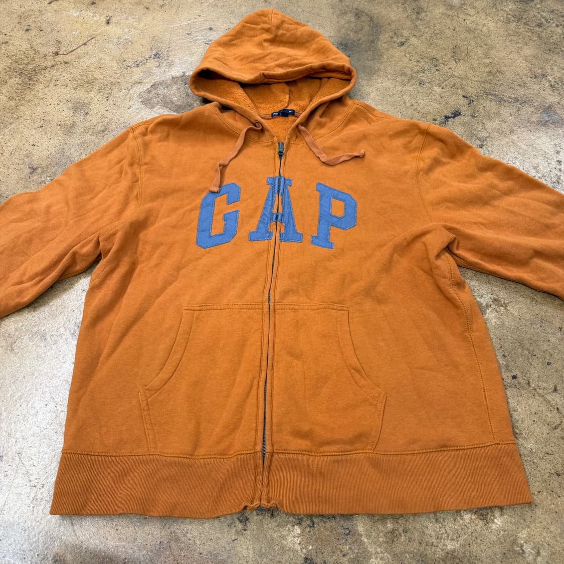 갭 오렌지 브라운 후드집업 상품이미지3