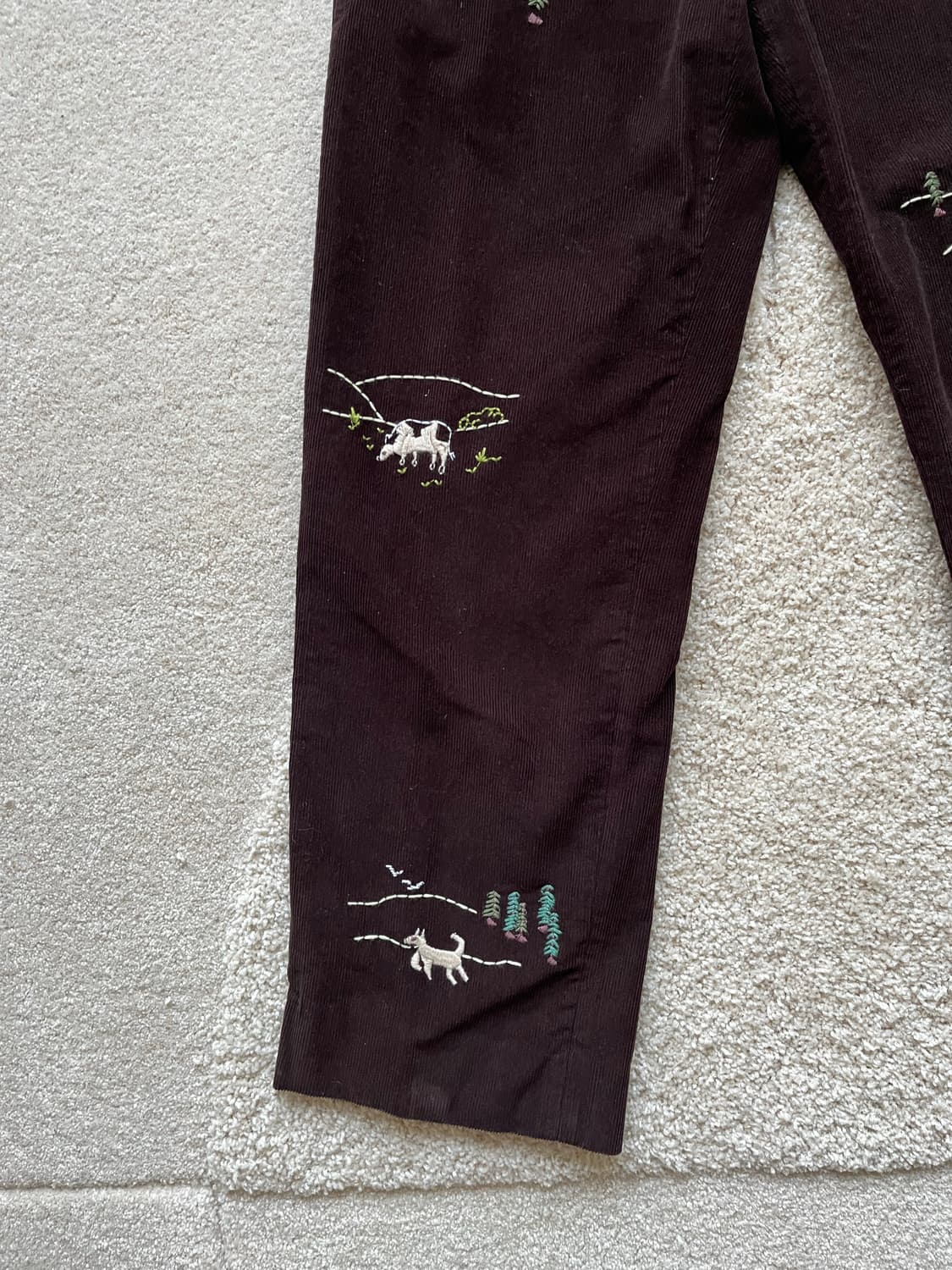 보디 자수 코듀로이 팬츠 (30-31) 상품이미지4