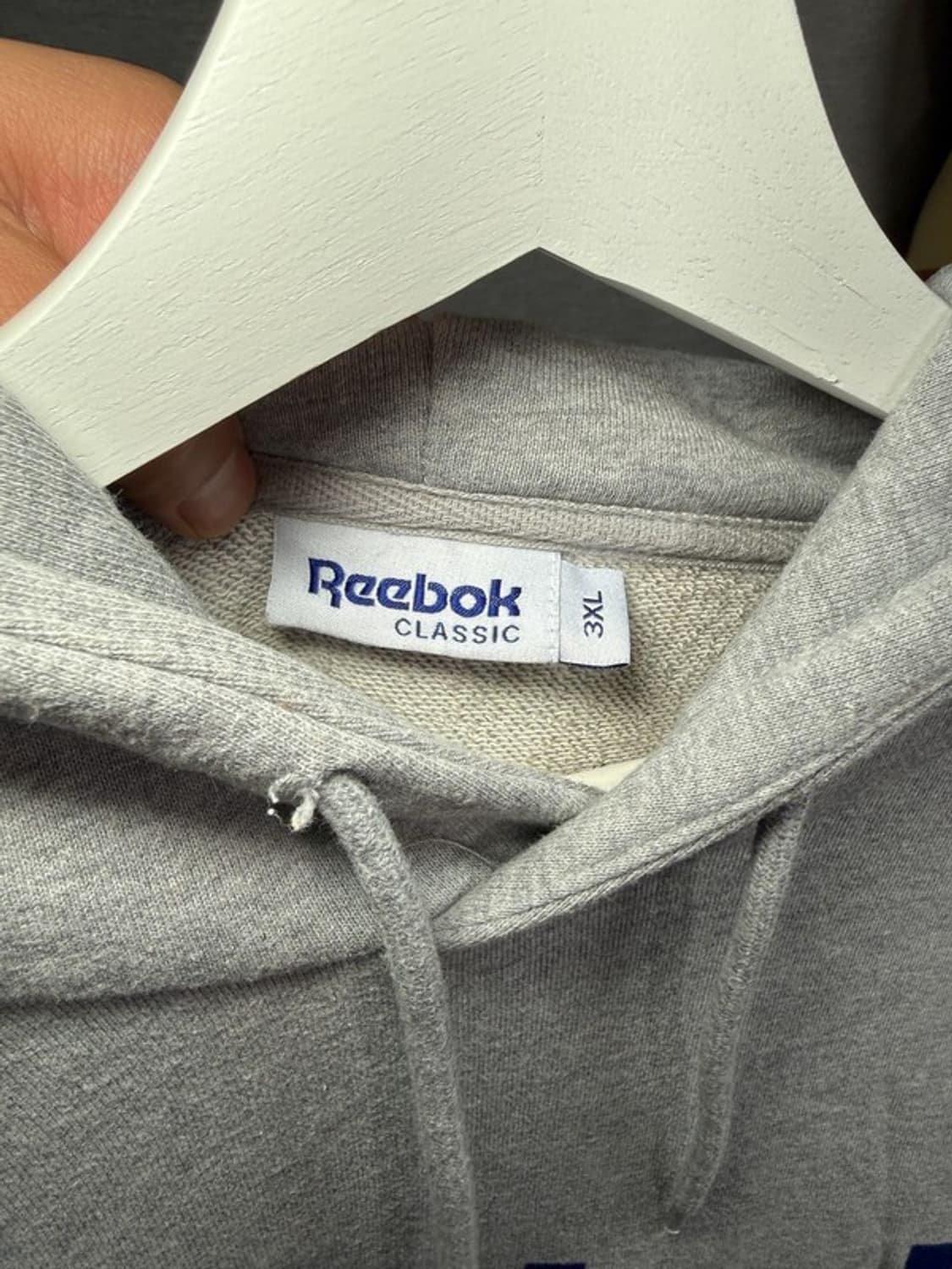 REEBOK 리복 프린팅 후드티 라이트 그레이 3XL 상품이미지7