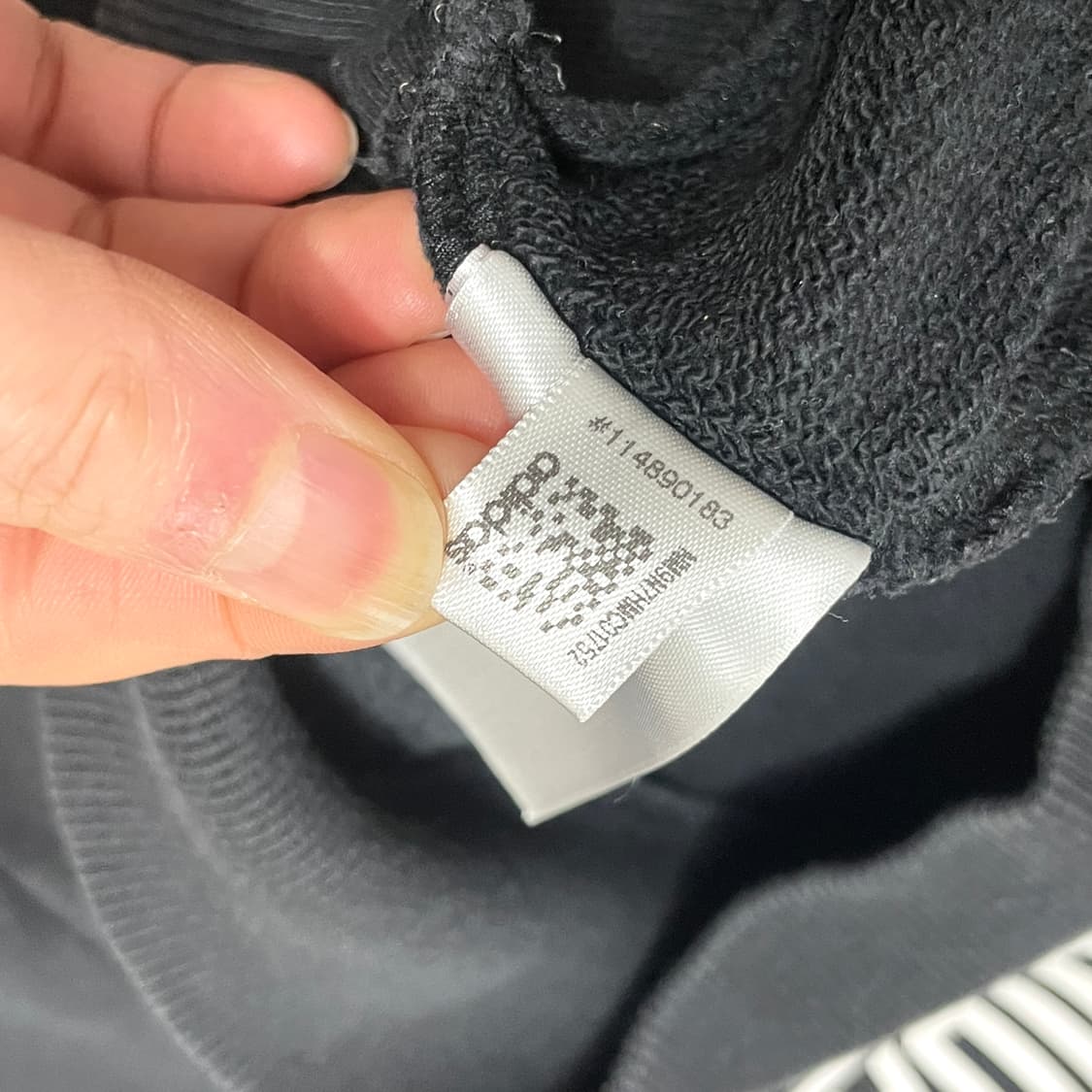  아디다스 오리지날 로고 크루 블랙 맨투맨 남성100 상품이미지6