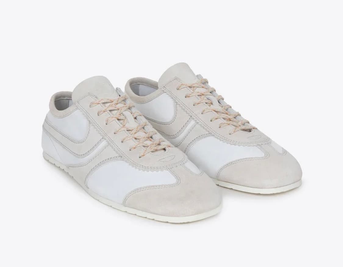 [37,38,41,42,43]드리스반노튼 25fw스웨이드 스니커즈/화이트 상품이미지1