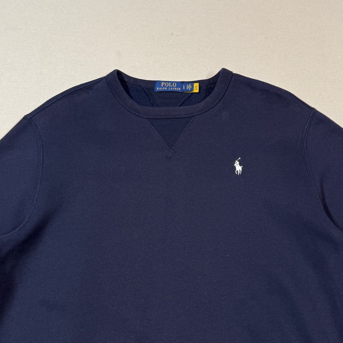 L) 폴로 랄프로렌 네이비 맨투맨 큐알탭 상품이미지3