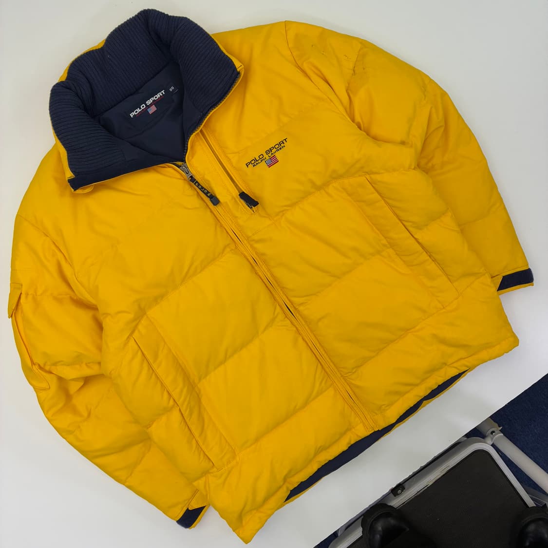 Polo  폴로 스포츠 랄프로렌 90,s 옐로우 덕다운 패딩 상품이미지4