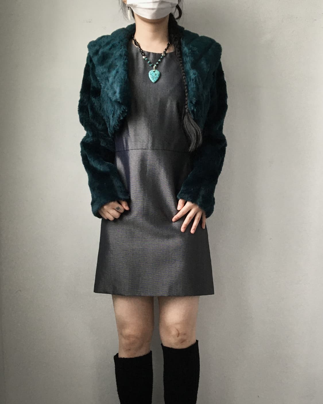 Fake fur bolero jacket 상품이미지7