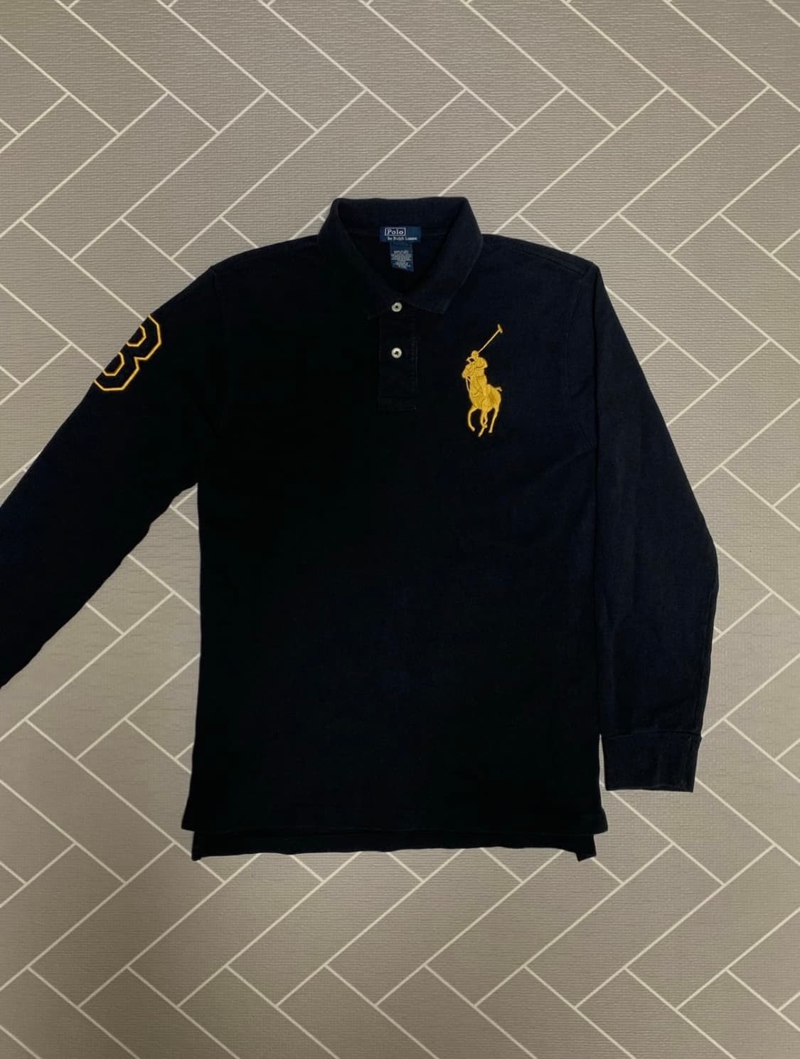 폴로 빅포니 긴팔 카라티 블랙 상품이미지2