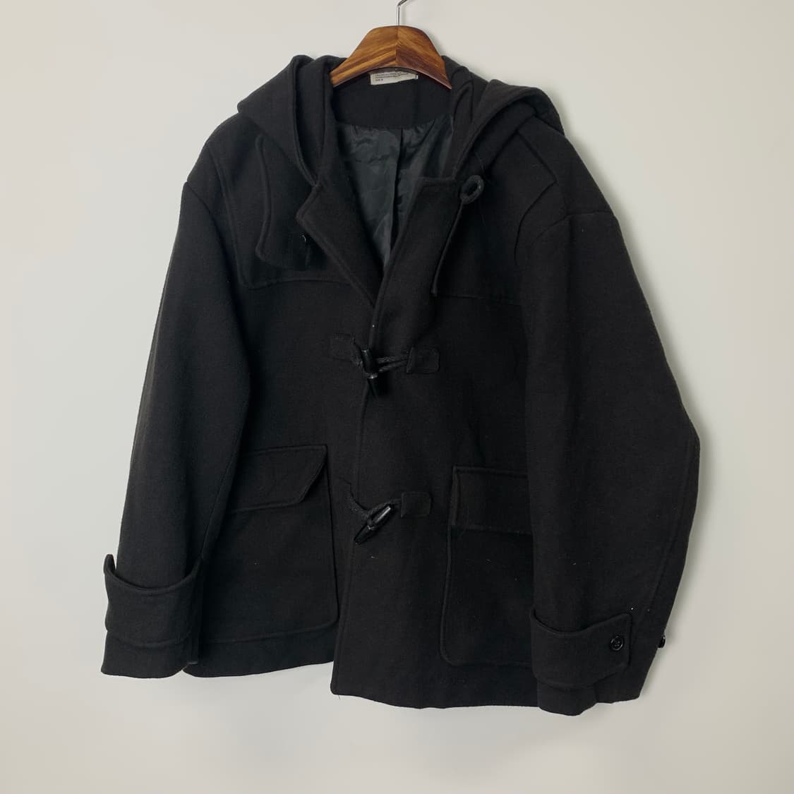 파르티멘토 블랙 더플 떡볶이 하프코트  상품이미지3