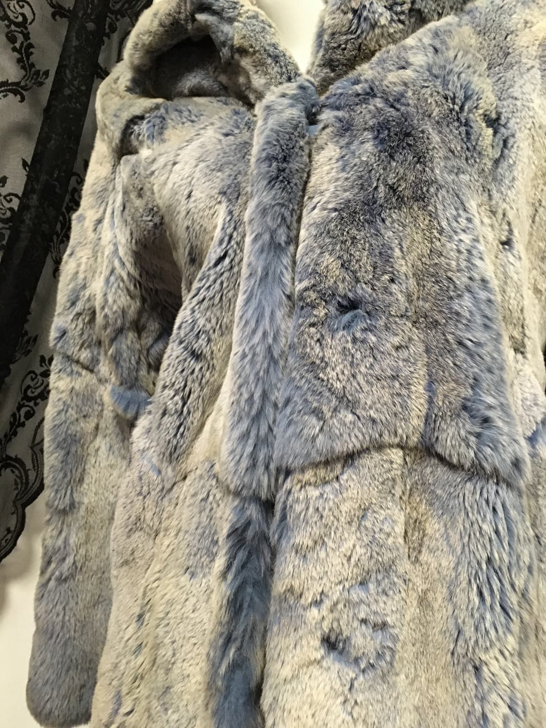 Vintage 오버핏 파스텔 블루 퍼자켓  상품이미지8