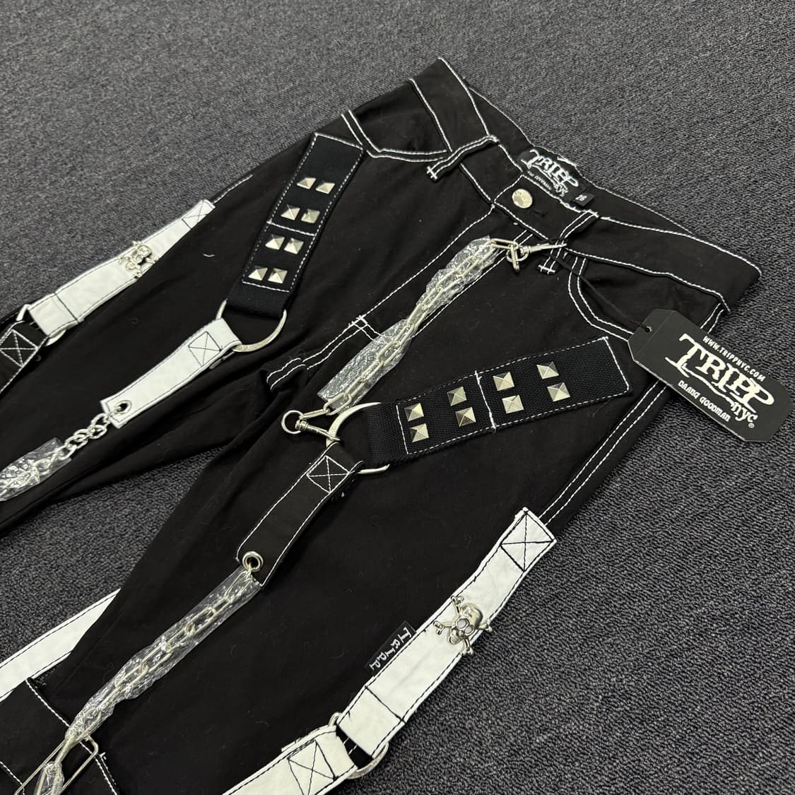 TRIPP nyc 본디지 스트랩 레이더 지퍼 팬츠 상품이미지4